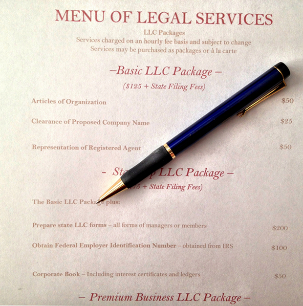 Menu of legal services