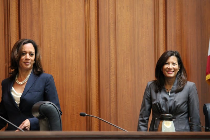 CA Attorney General Kamala Harris and Chief Justice Tani G. Cantil-Sakauye (Photo by: California Courts)