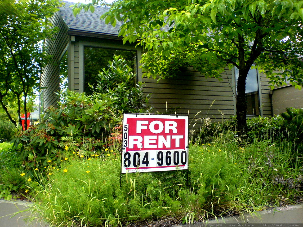For Rent by Sean Dreilinger (Flickr)