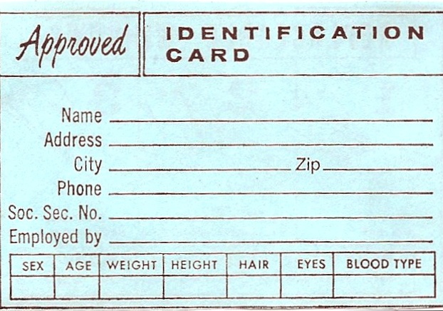 Vintage ID Card