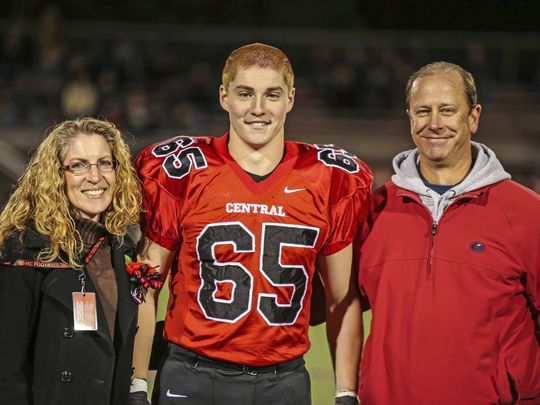 Photo: Tim Piazza and parents, Patrick Carns, AP (Courtesy of Google Images)